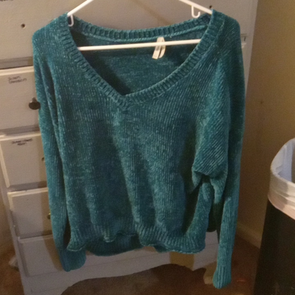 Mudd brand crushed suede ribbed sweater